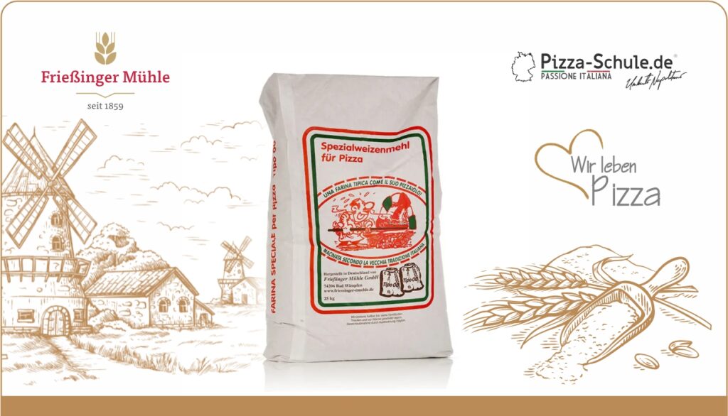 Pizzamehl Type 00 - Spezialweizemehl für Pizza - Frießinger Mühle - Pizza-Schule Pizzamehl Type 00 - Spezialweizemehl für Pizza - Frießinger Mühle - Pizza-Schule