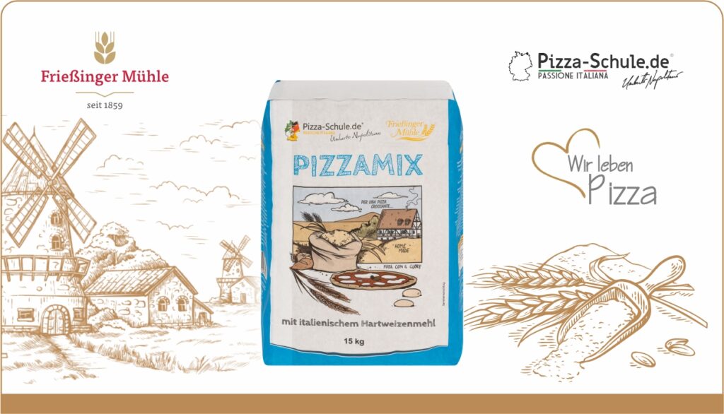Pizzamix für eine knusprige Pizza - Frießinger Mühle - Pizza-Schule Pizzamix für eine knusprige Pizza - Frießinger Mühle - Pizza-Schule