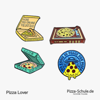 Pizza-Liebhaber Metall Emaille Pizza-Anstecknadel - Pizza Pin für Pizza Lover