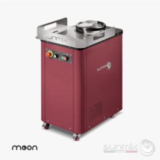 Sunmix MOON Rundmaschine und Ballenformer für Pizza und Brot Rubinrot