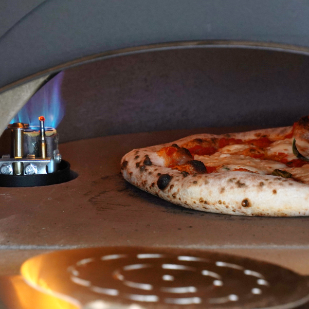 Zio Ciro Subito Cotto 45 Gas-Pizzaofen aus Schamotte mit Kuppel