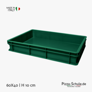 Pizzaballenbox 60x40x10 cm grüne Teigbox
